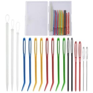 Igły do włóczki wełny tępe 18 el.