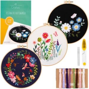 Zestaw do haftowania, wyszywania z gotowymi wzorami 3 szt. #1