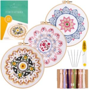 Zestaw do haftowania, wyszywania z gotowymi wzorami 3 szt. #4