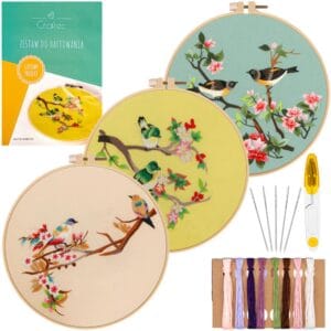 Zestaw do haftowania, wyszywania z gotowymi wzorami 3 szt. #6