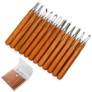 Dłuto dłuta noże do rzeźbienia w drewnie zestaw 12 szt.