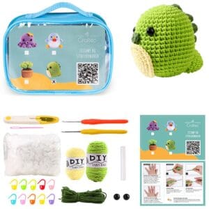 Zestaw do szydełkowania dinozaur - gotowy projekt