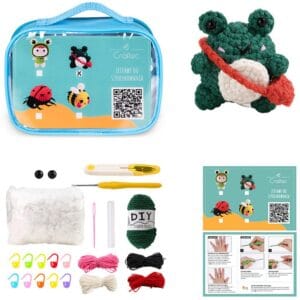 Zestaw do szydełkowania żaba - gotowy projekt