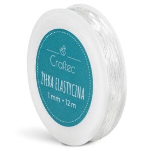 Żyłka do bransoletek 1 mm 12 m przezroczysta