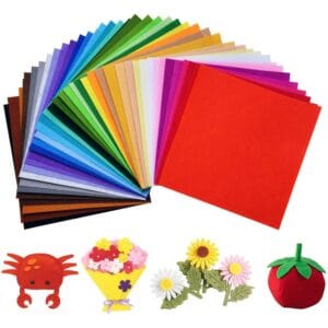 Filc dekoracyjny ozdobny arkusze 25x25 cm 40 szt.