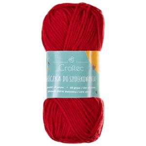 Włóczka Blend do szydełkowania 2 mm czerwona #9