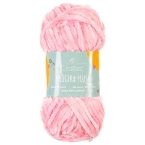 Włóczka Plush do szydełkowania 6 mm jasnoróżowa #11
