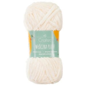 Włóczka Plush do szydełkowania 6 mm kość słoniowa #4