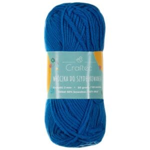 Włóczka Blend do szydełkowania 2 mm niebieska #20