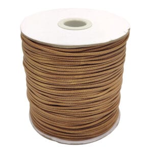 Sznurek woskowany poliestrowy brązowy 15 mm 150 m