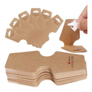 Tekturowe karty zawieszki na biżuterię 100 szt.