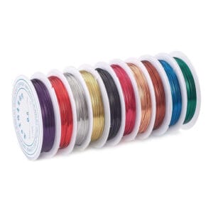 Drut miedziany jubilerski 10 rolek 0,5 mm 9 m