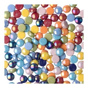 Szklane płytki mozaikowe okrągłe 12 mm 200 g