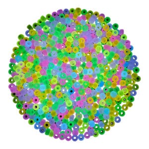 Koraliki akrylowe świecące w ciemności 200 szt.