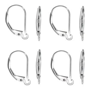 Bigle angielskie srebro 925 zapięcia do kolczyków 8 szt.