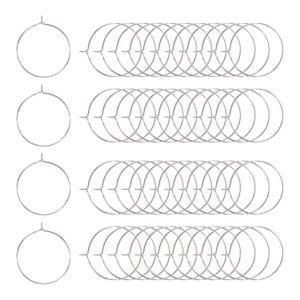 Bigle obręcze srebrne 25 mm 100 szt.