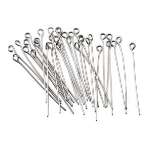 Szpilki jubilerskie z oczkiem stal nierdzewna 50 mm 100 szt.