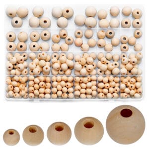 Koraliki drewniane kulki zestaw 280 szt.