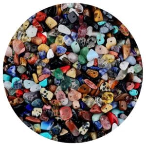 Zestaw koralików z naturalnych kamieni do robienia biżuterii 5-8 mm 200 szt.