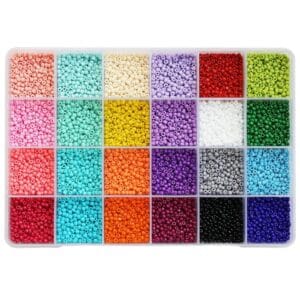 Szklane koraliki do robienia bransoletek Seeds 3 mm 7200 szt.